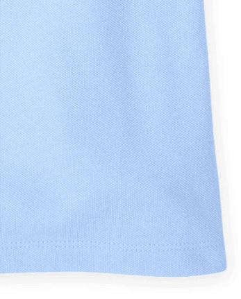 Girls Uniform Ruffle Soft Stretch Pique Polo 5-Pack - Plus