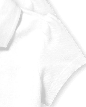 Toddler Girls Uniform Ruffle Soft Stretch Pique Polo 5-Pack