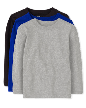Baby And Toddler Boys Basic Layering Tee 3-Pack