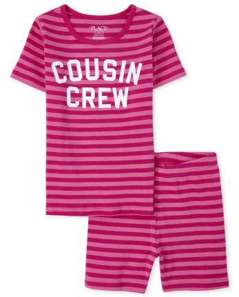 Girls Cousin Crew Snug Fit Cotton Pajamas