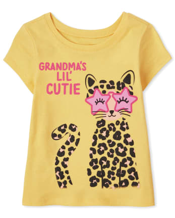 Baby And Toddler Girls Grandma's Cutie Graphic Tee