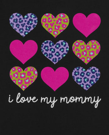 Baby And Toddler Girls Love Mommy Graphic Tee