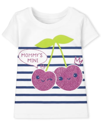 Baby And Toddler Girls Cherries Graphic Tee