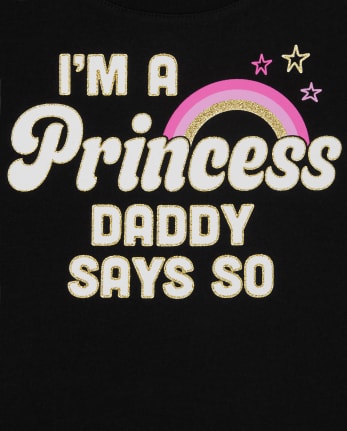 Baby And Toddler Girls Princess Graphic Tee
