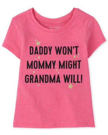 Baby And Toddler Girls Family Graphic Tee
