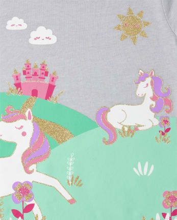 Paquete de 3 camisetas con estampado de animales para niñas pequeñas - MULTI CLR