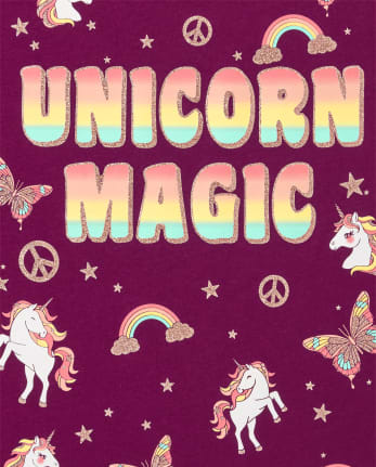 Girls Unicorn Magic Graphic Tee