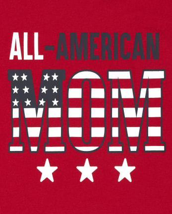Womens Matching Family Americana All American Graphic Tee