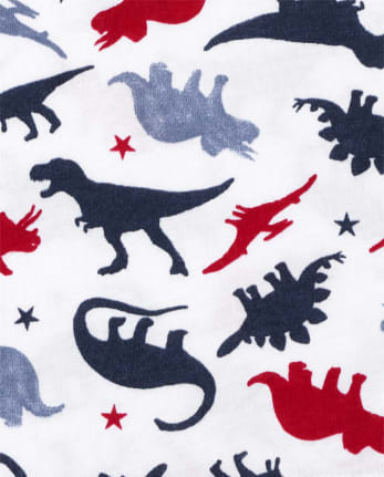 Paquete de 3 camisetas sin mangas Americana Dino para niños pequeños