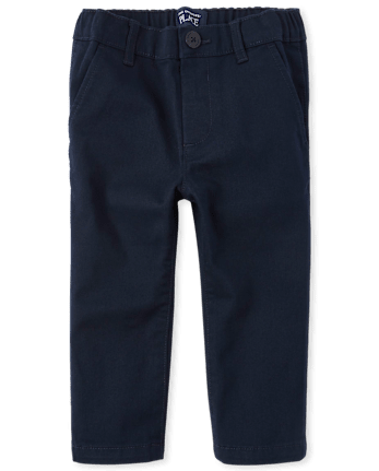 Baby And Toddler Boys Uniform Stretch Relaxed Straight Chino Pants