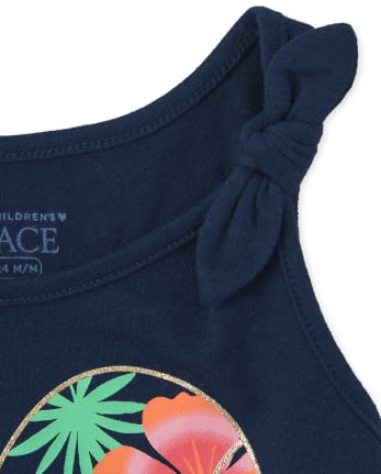 Toddler Girls Bow Tank Top 2-Pack