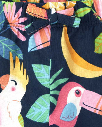Toddler Girls Tropical Shorts 2-Pack