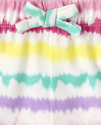 Lot de 4 shorts arc-en-ciel pour petites filles