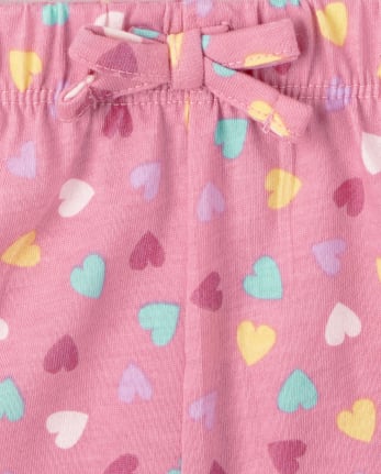 Lot de 4 shorts arc-en-ciel pour petites filles