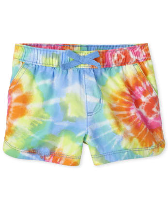 Baby And Toddler Girls Print Twill Pull On Shorts