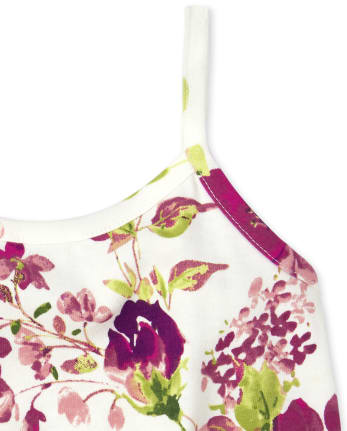 Mameluco con volante floral para bebés y niñas pequeñas