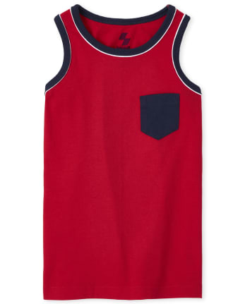 Camiseta sin mangas con bolsillo para niños