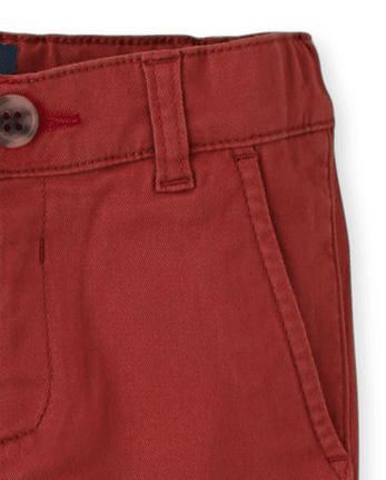 Pantalones chinos ajustados elásticos para bebés y niños pequeños
