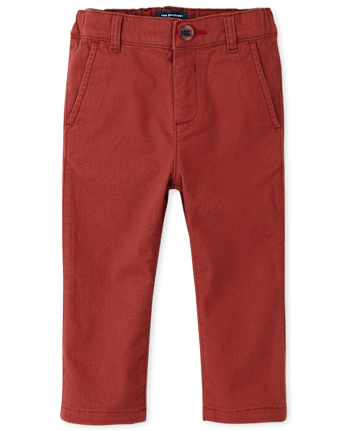 Baby And Toddler Boys Uniform Stretch Relaxed Straight Chino Pants
