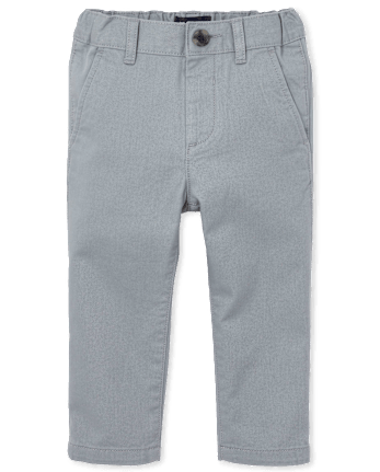 Baby And Toddler Boys Uniform Stretch Straight Chino Pants