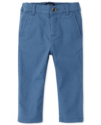 Pantalones chinos ajustados elásticos para bebés y niños pequeños