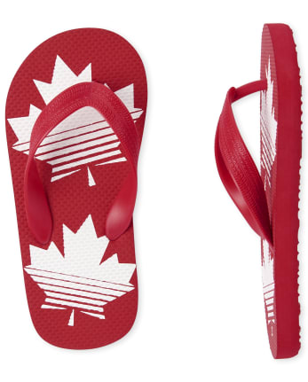 Tongs de la fête du Canada pour garçons