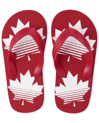Tongs de la fête du Canada pour garçons