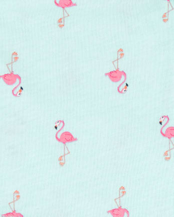 Ensemble 2 pièces flamant rose pour petites filles