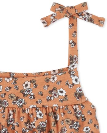 Toddler Girls Floral Ruffle 2-Piece Set