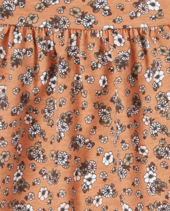 Toddler Girls Floral Ruffle 2-Piece Set