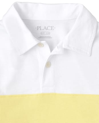 Boys Colorblock Jersey Polo
