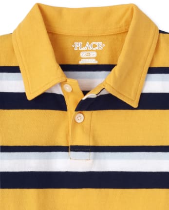Polo de punto a rayas para niño