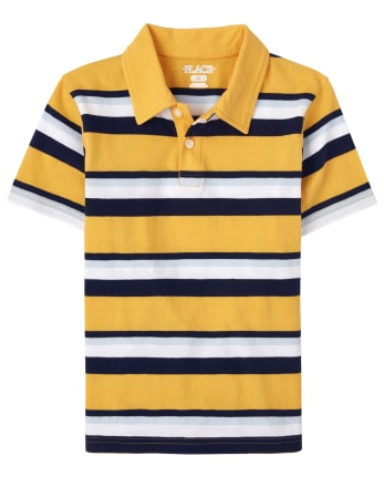 Polo de punto a rayas para niño