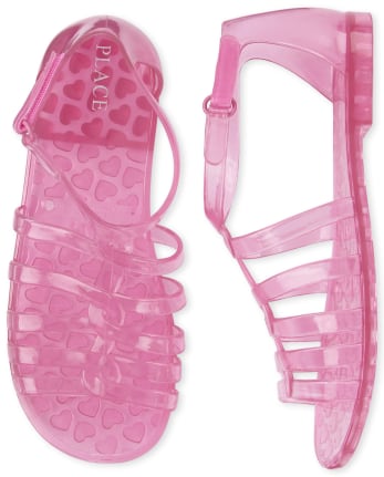 Girls Braided Jelly Sandals