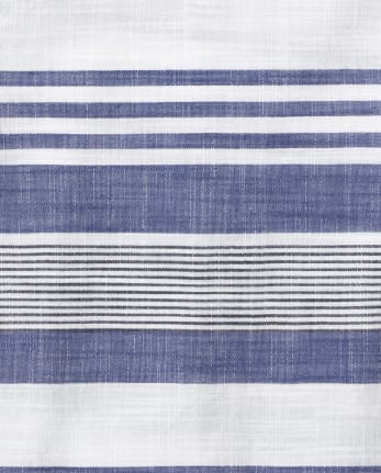 Chemise boutonnée en chambray rayé papa et moi pour hommes
