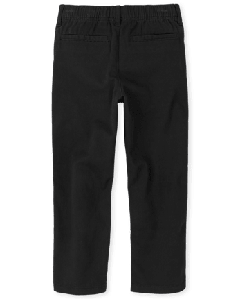Boys Uniform Stretch Pull On Relaxed Chino Pants