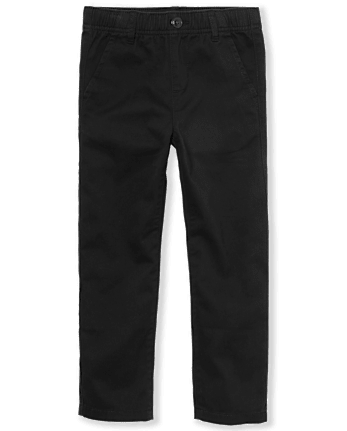 Boys Uniform Stretch Pull On Relaxed Chino Pants