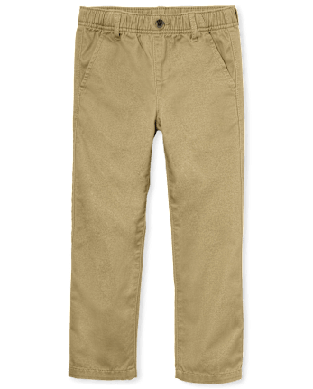 Boys Uniform Stretch Pull On Relaxed Chino Pants