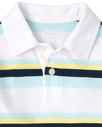 Baby And Toddler Boys Striped Jersey Polo