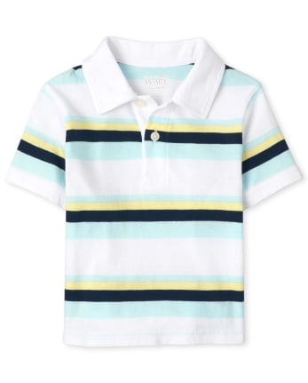 Baby And Toddler Boys Striped Jersey Polo