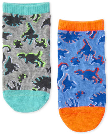 Toddler Boys Dino Ankle Socks 6-Pack
