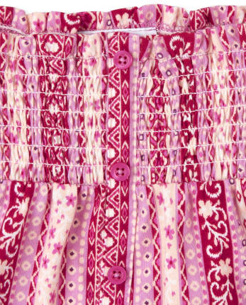 Toddler Girls Floral Smocked 2-Piece Set