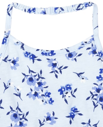 Ensemble 4 pièces licou fleuri pour petites filles