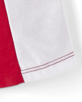Robe rayée nouée aux épaules pour toute-petite fille