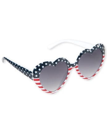 Gafas de sol para niñas pequeñas con forma de corazón