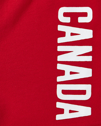 Baby And Toddler Boys Canada Day French Terry Shorts