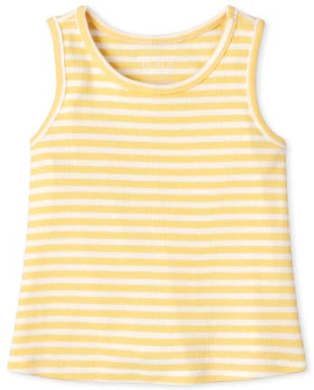Baby And Toddler Girls Striped Ribbed Tank Top