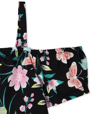 Ensemble 4 pièces papillon à volants pour petites filles