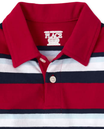 Baby And Toddler Boys Striped Jersey Polo
