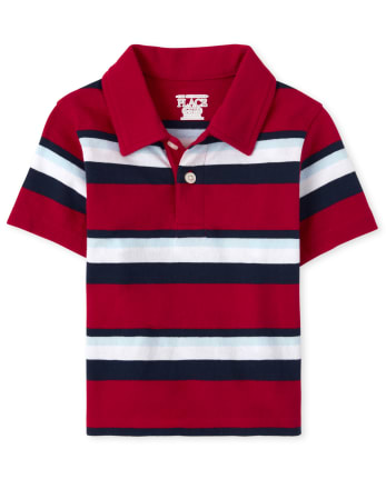 Baby And Toddler Boys Striped Jersey Polo